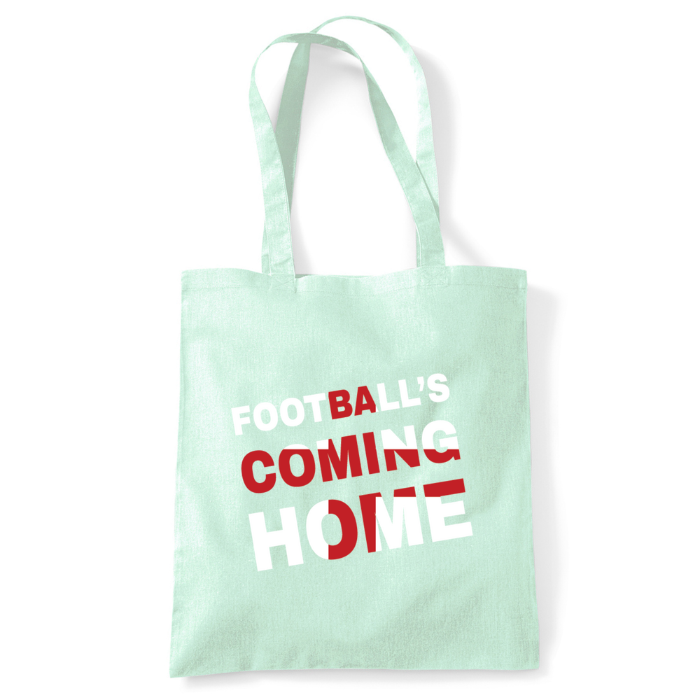 Football's Coming Home Coloured Cotton Tote Bag - Image 33