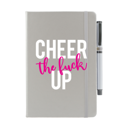 Cheer The F*ck Up Personalised Notebook with Pen - Image 6
