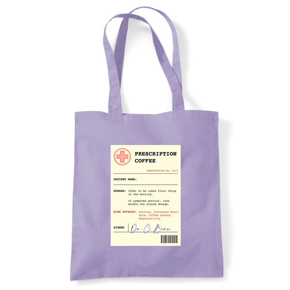 Coffee Prescription Personalised Tote Bag - Image 22