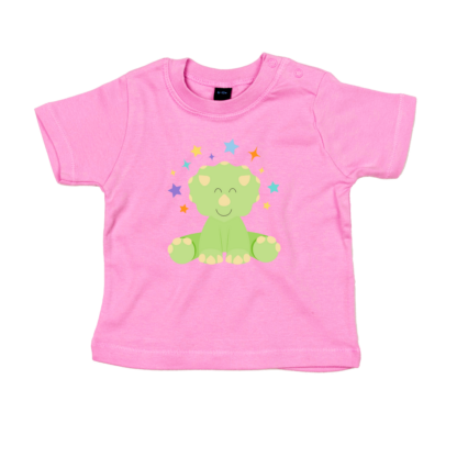 Cute Dinosaur Personalised Baby/Toddler T-Shirt - Image 3