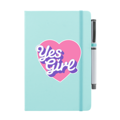 Yes Girl Personalised Notebook with Pen - Image 14