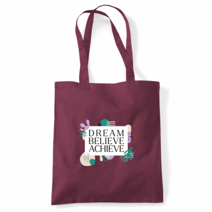 Dream Believe Achieve Tote Bag - Image 31
