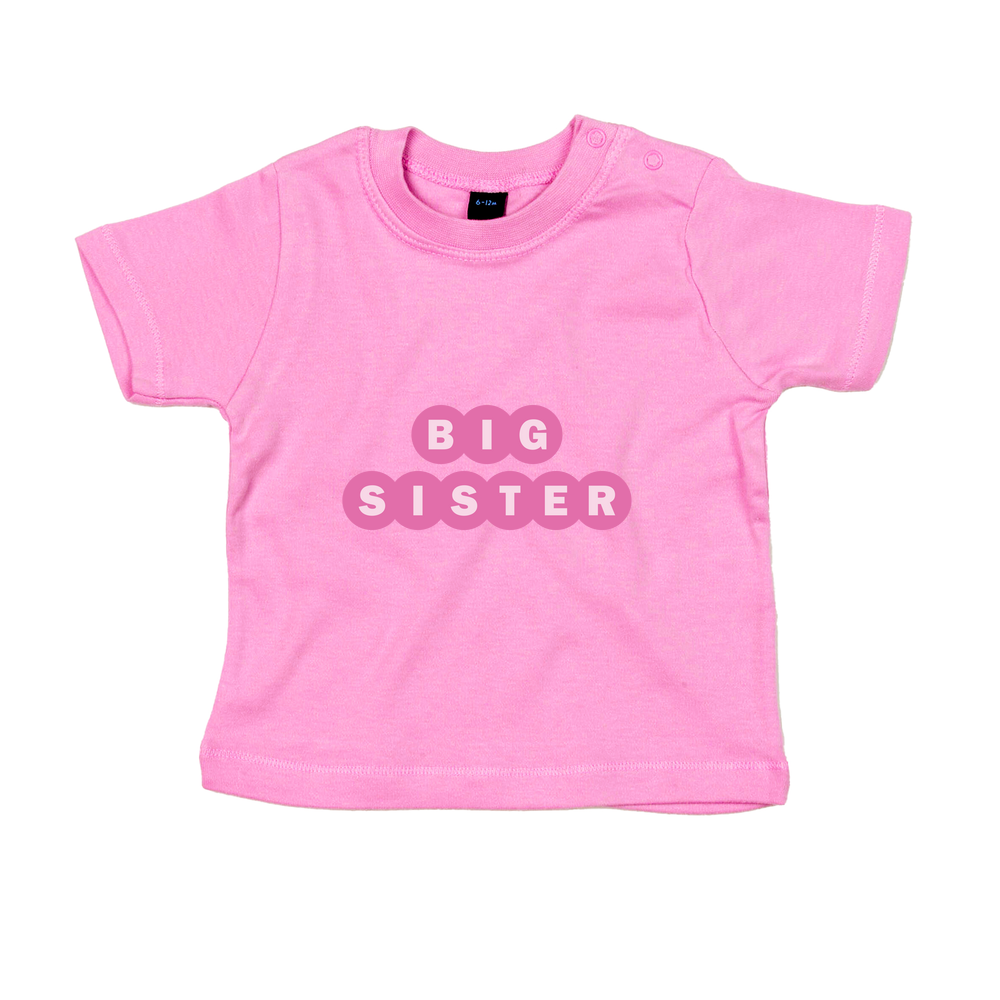 Big Sister Personalised Baby/Toddler T-Shirt - Image 2