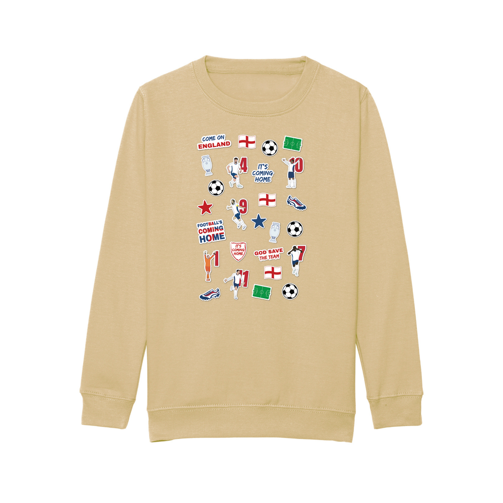 England Collage Kids Sweatshirt - Image 23
