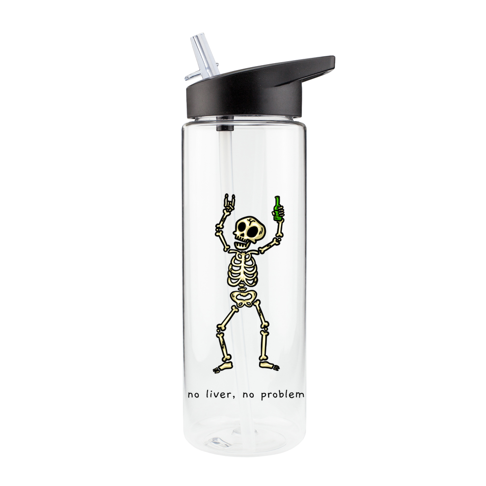No Liver, No Problem Skeleton Bottle - Image 2