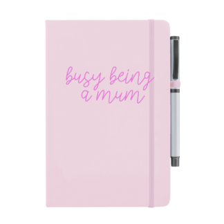 Busy Being A Mum Personalised Notebook with Pen
