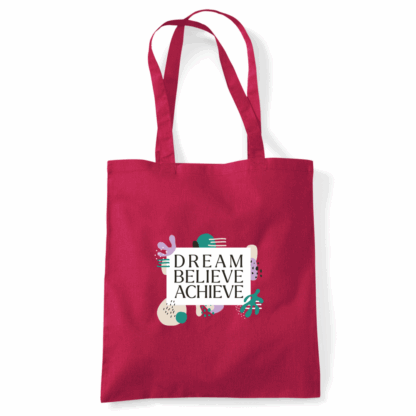 Dream Believe Achieve Tote Bag - Image 32