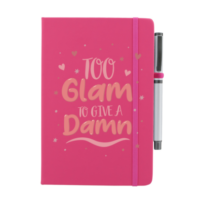 Too Glam To Give A Damn Personalised Notebook with Pen - Image 4