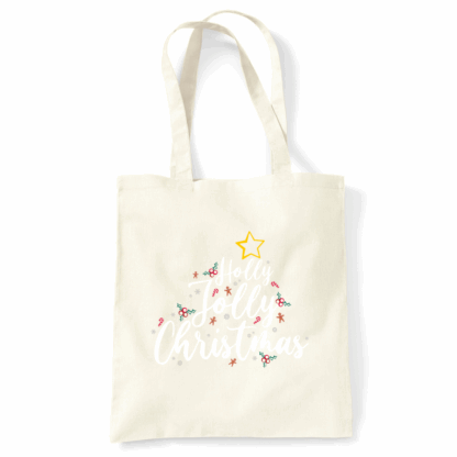 Holly Jolly Christmas Tote Bag - Image 4