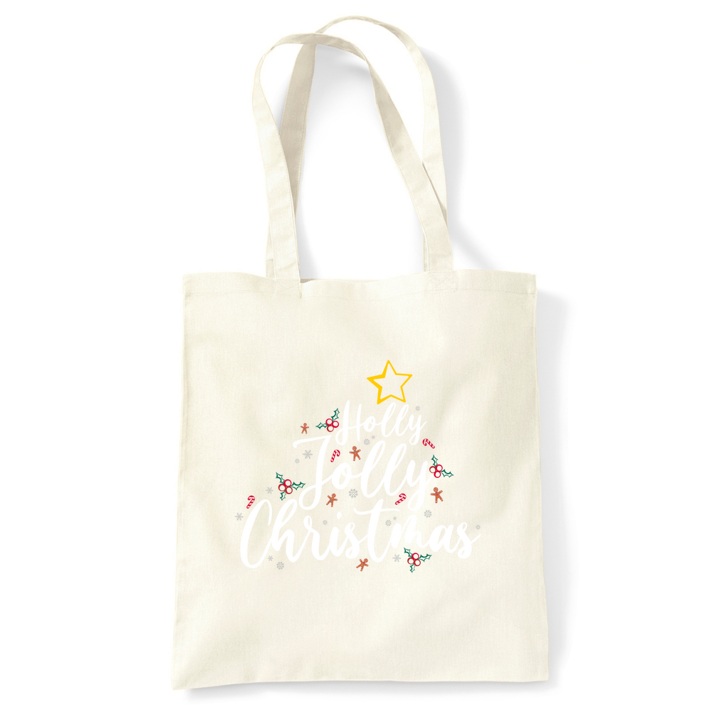 Holly Jolly Christmas Tote Bag - Image 4