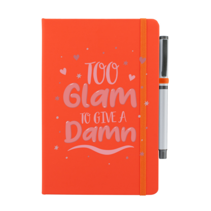 Too Glam To Give A Damn Personalised Notebook with Pen - Image 9