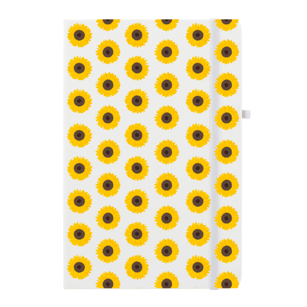 Sunflower Pattern Personalised Notebook - Image 8