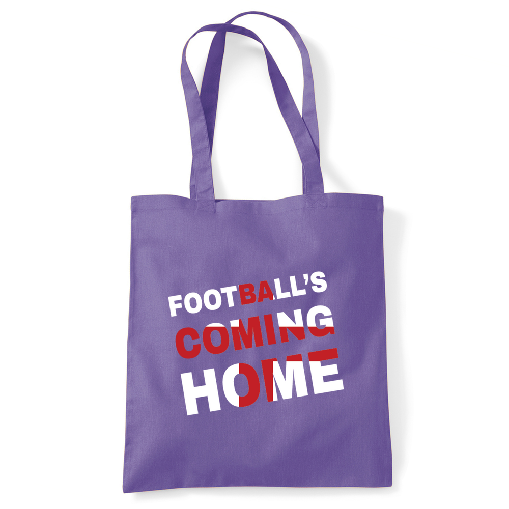 Football's Coming Home Coloured Cotton Tote Bag - Image 12