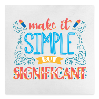 Make It Simple But Significant Canvas Cushion