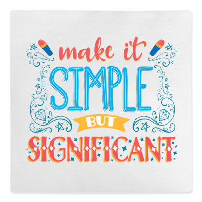 Make It Simple But Significant Canvas Cushion - Image 4