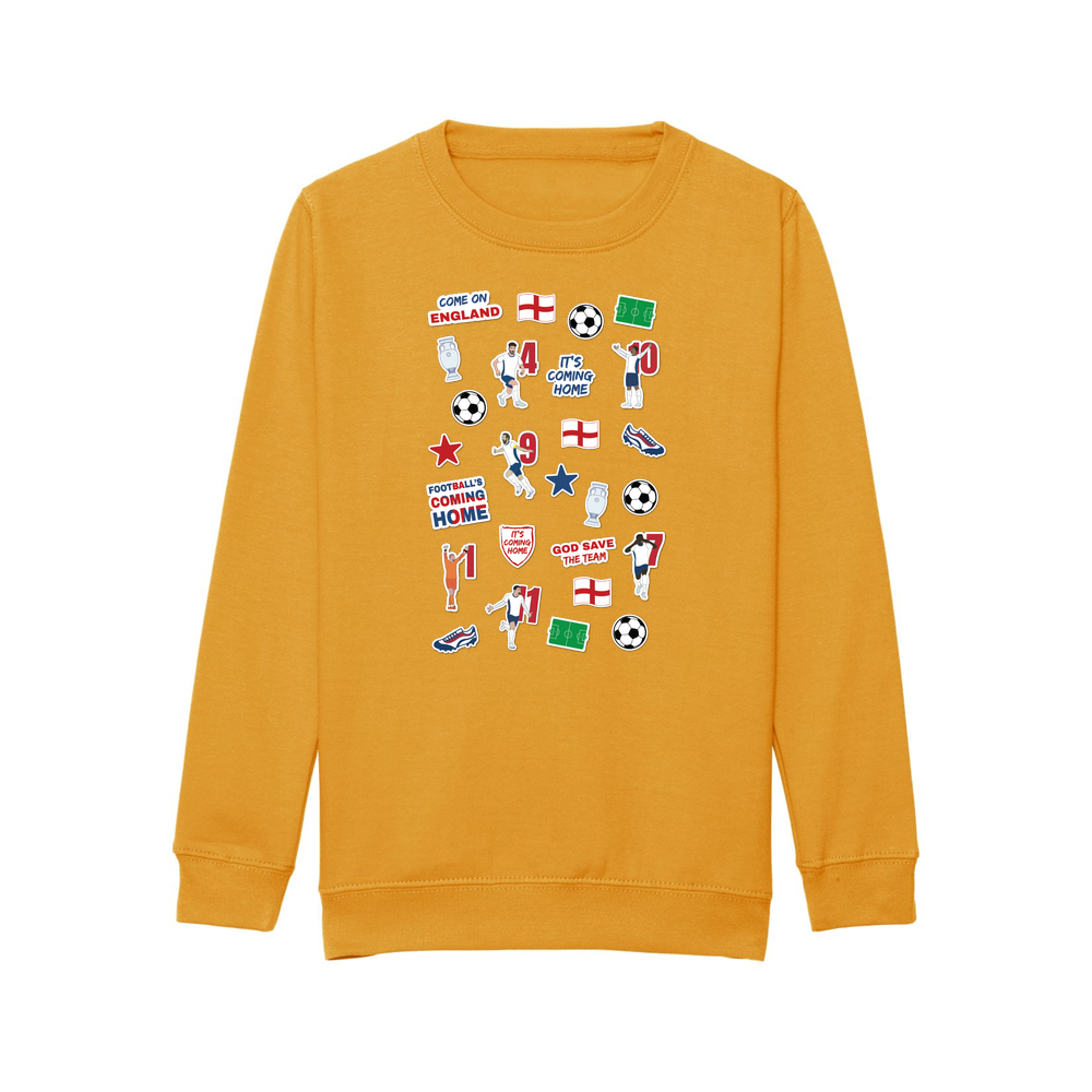 England Collage Kids Sweatshirt - Image 15