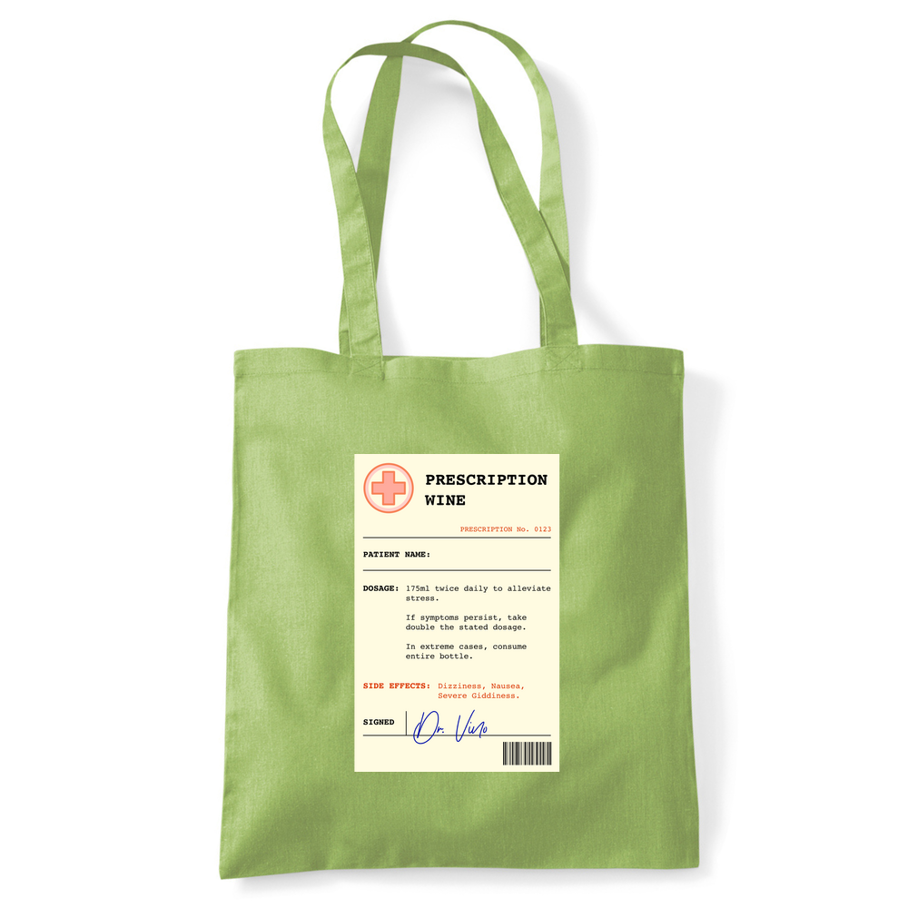 Wine Prescription Personalised Tote Bag - Image 37