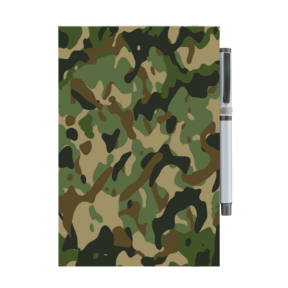 Camouflage Personalised Notebook with Pen - Image 5
