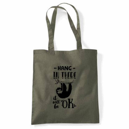 Hang In There Sloth Tote Bag - Image 42
