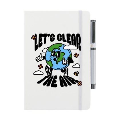 Lets Clear The Air Personalised Notebook with Pen - Image 2
