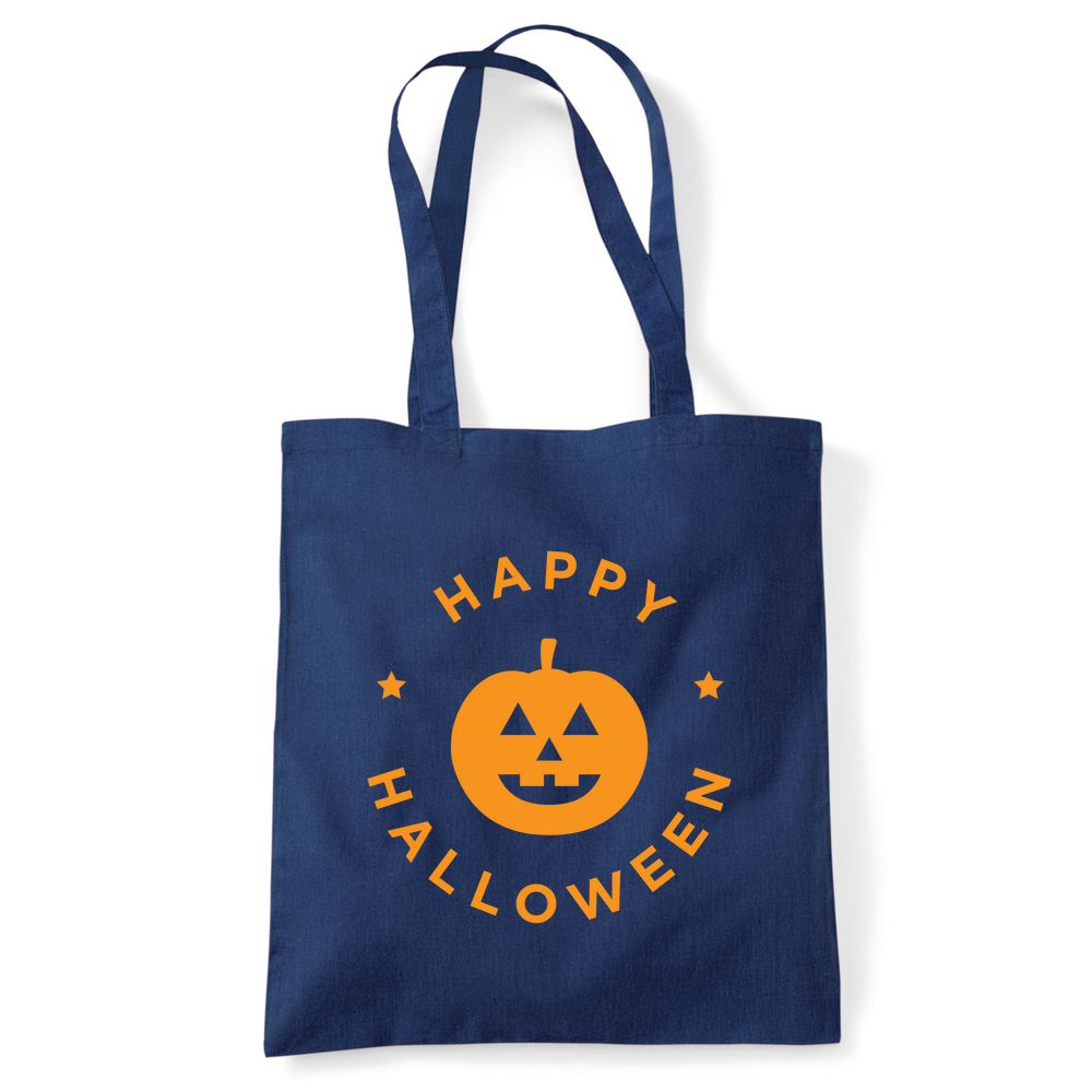 Happy Halloween Pumpkin Personalised Tote Bag - Image 6