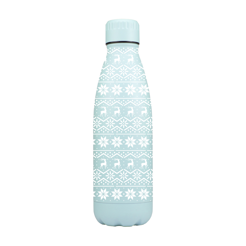 Christmas Fairisle Matte Metal Bottle - Image 4