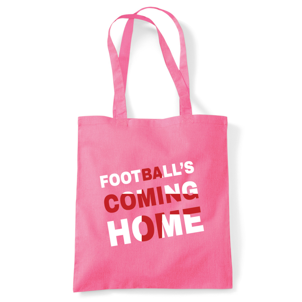Football's Coming Home Coloured Cotton Tote Bag - Image 42