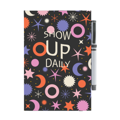 Show Up Daily Moon & Stars Notebook with Pen - Image 4