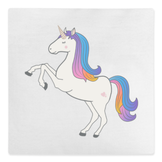 Unicorn Personalised Canvas Cushion