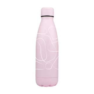 Abstract Lines Personalised Metal Bottle