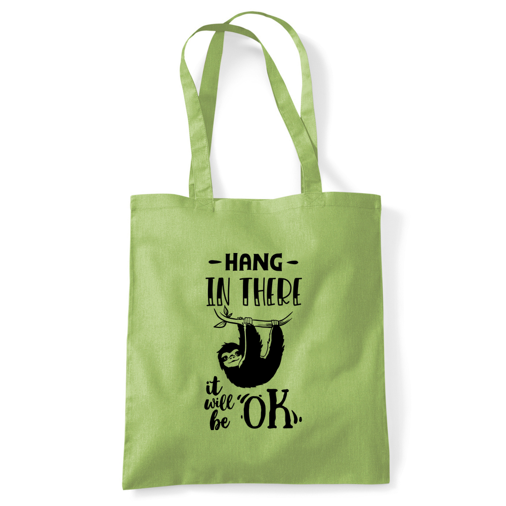 Hang In There Sloth Tote Bag - Image 38