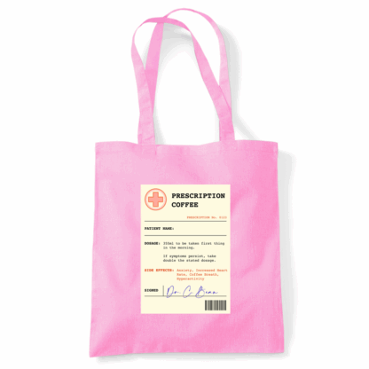 Coffee Prescription Personalised Tote Bag - Image 27