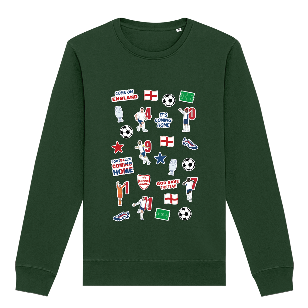 England Collage Crew Neck Sweatshirt - Image 25