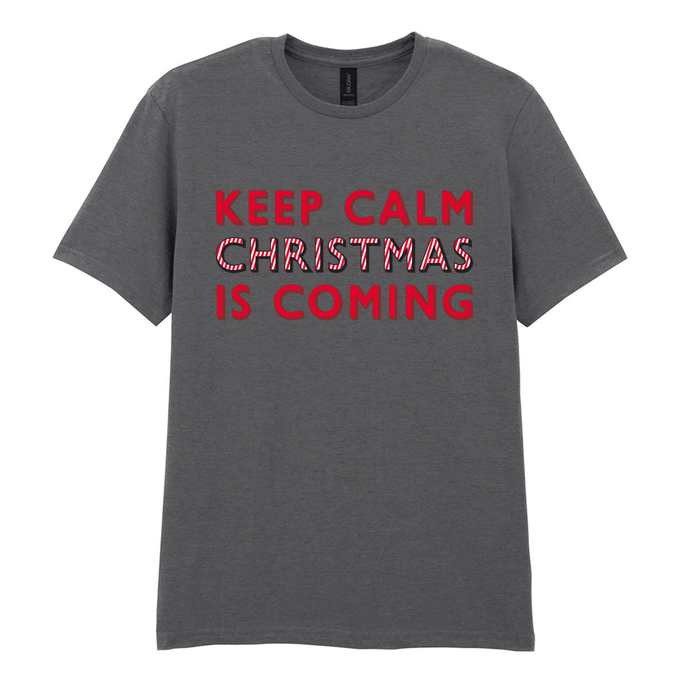 Keep Calm Christmas Is Coming Cotton T-Shirt - Image 7