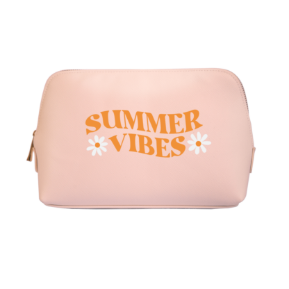 Summer Vibes Leather Look Boutique Accessory Bag - Image 3