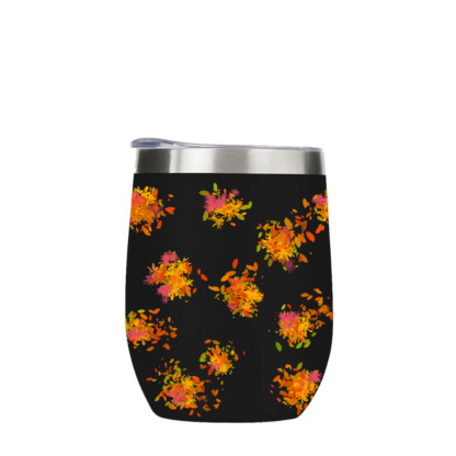 Botanical Pattern Metal Drinks Tumbler