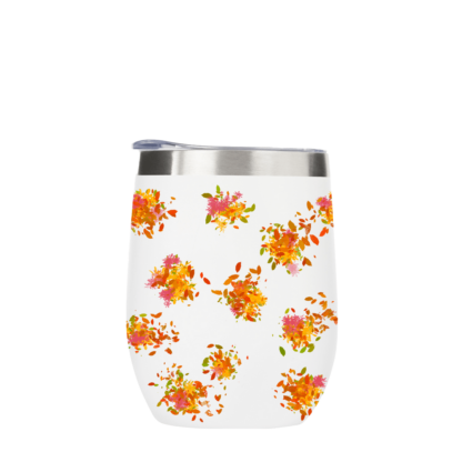 Botanical Pattern Metal Drinks Tumbler - Image 3