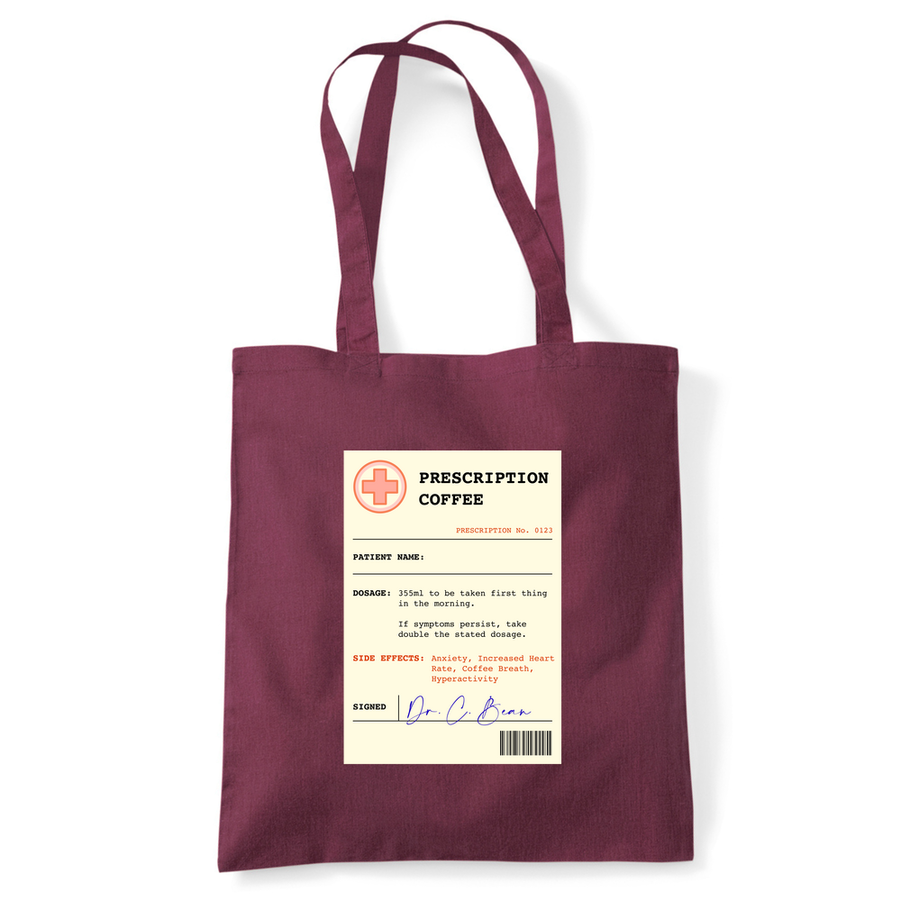 Coffee Prescription Personalised Tote Bag - Image 30