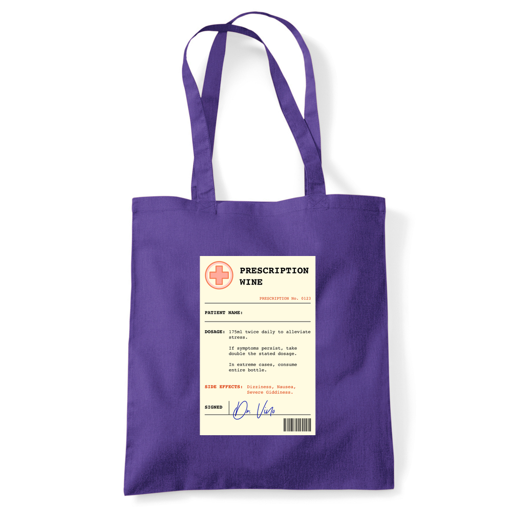 Wine Prescription Personalised Tote Bag - Image 17