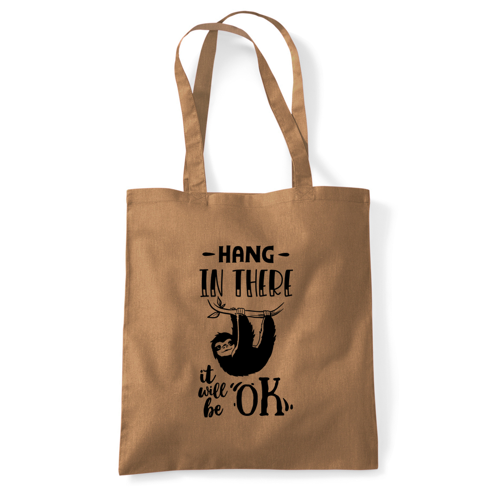 Hang In There Sloth Tote Bag - Image 48