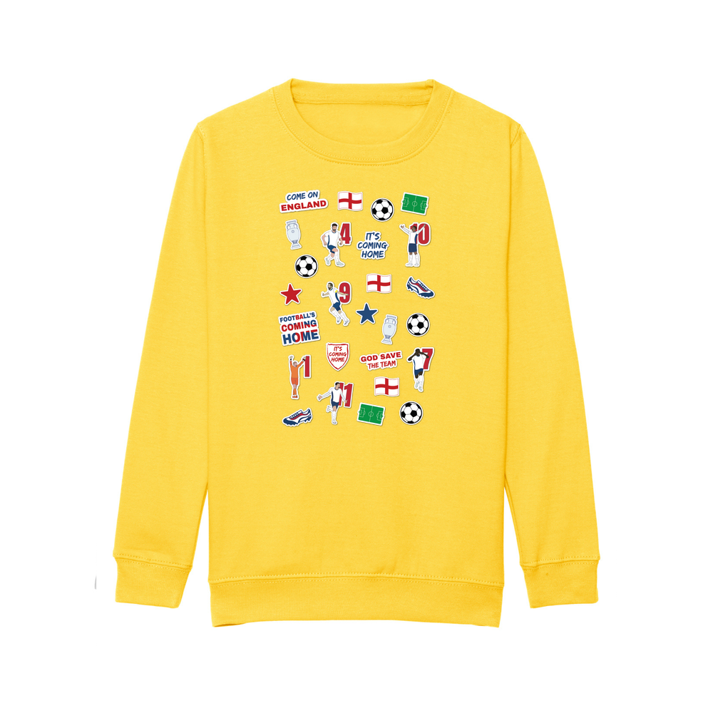 England Collage Kids Sweatshirt - Image 16