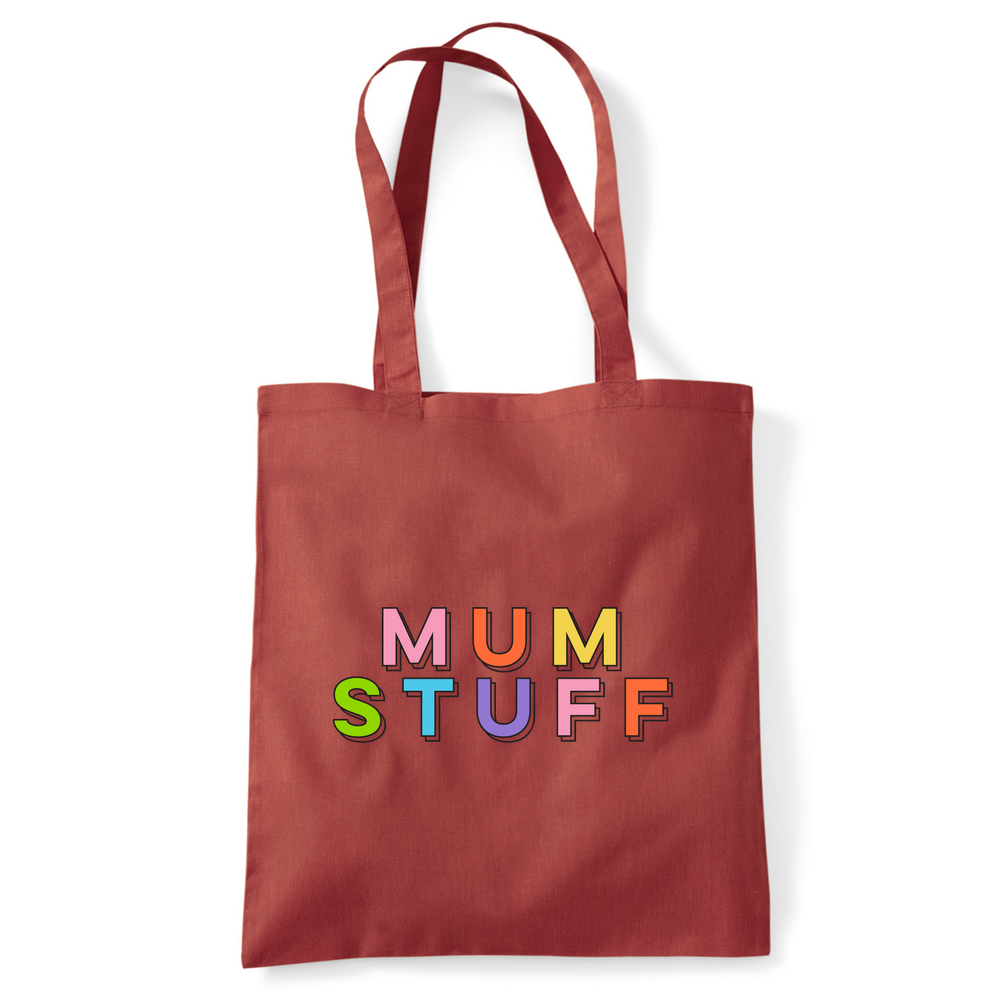 Mum Stuff Personalised Organic Cotton  Tote Bag - Image 46