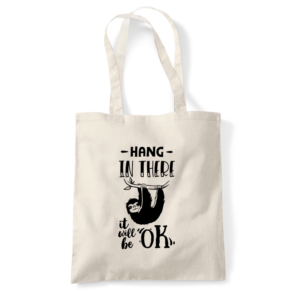 Hang In There Sloth Tote Bag - Image 15