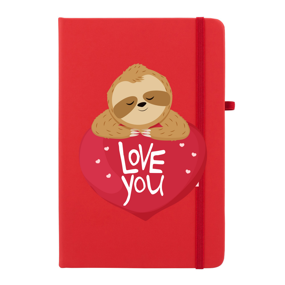 Sloth Love You Personalised Soft Feel Notebook - Image 7