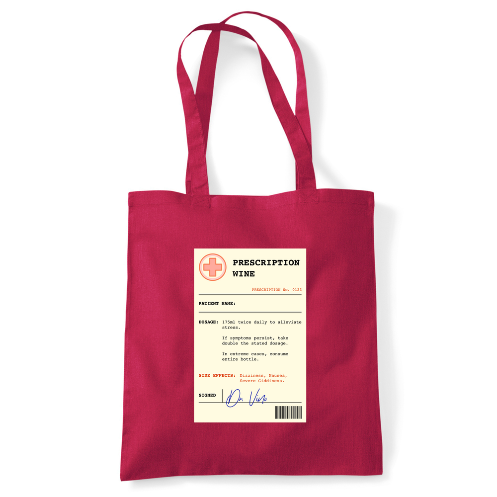 Wine Prescription Personalised Tote Bag - Image 31