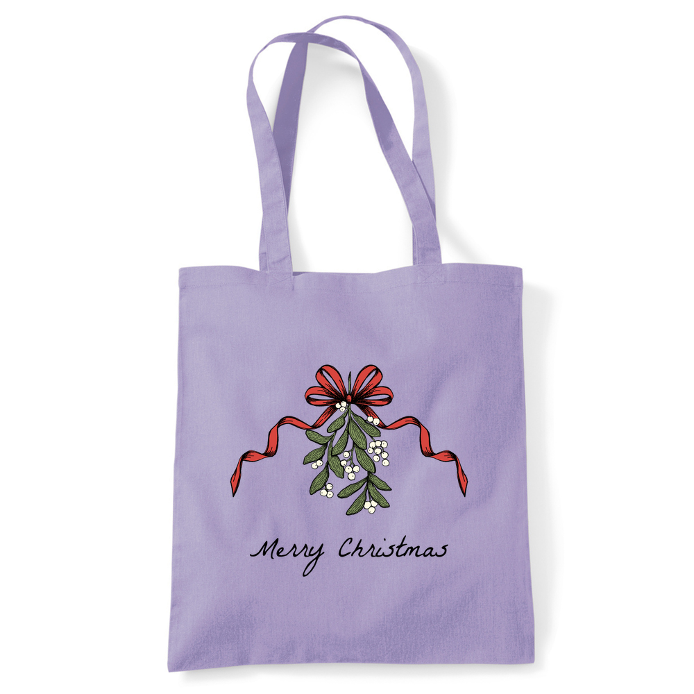 Merry Christmas Mistletoe Tote Bag - Image 17