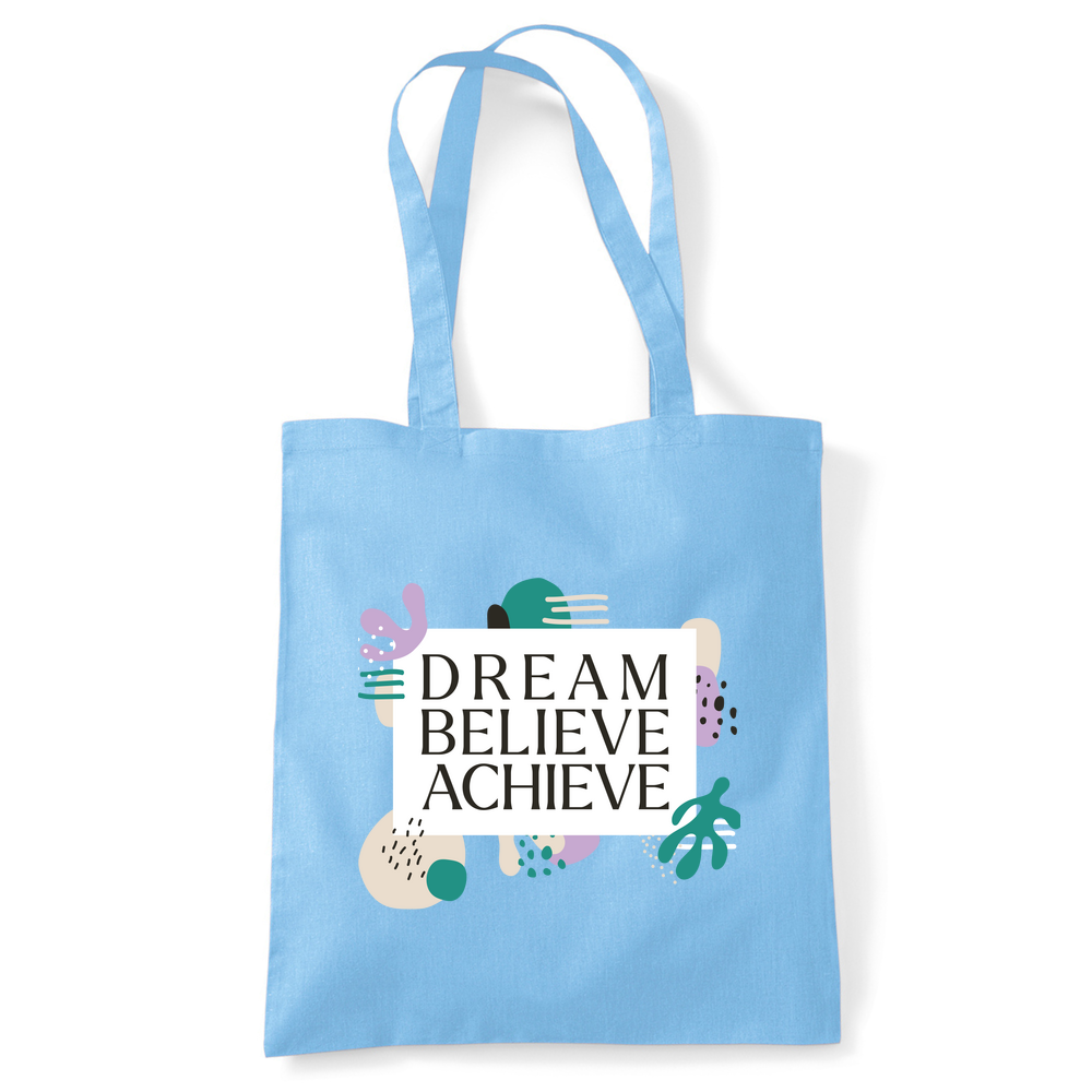 Dream Believe Achieve Tote Bag - Image 10
