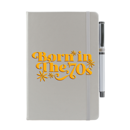 Born in The 70s Personalised Notebook with Pen - Image 9