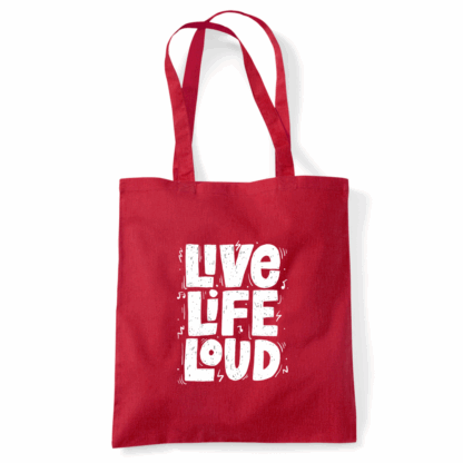 Live Life Loud Tote Bag - Image 7