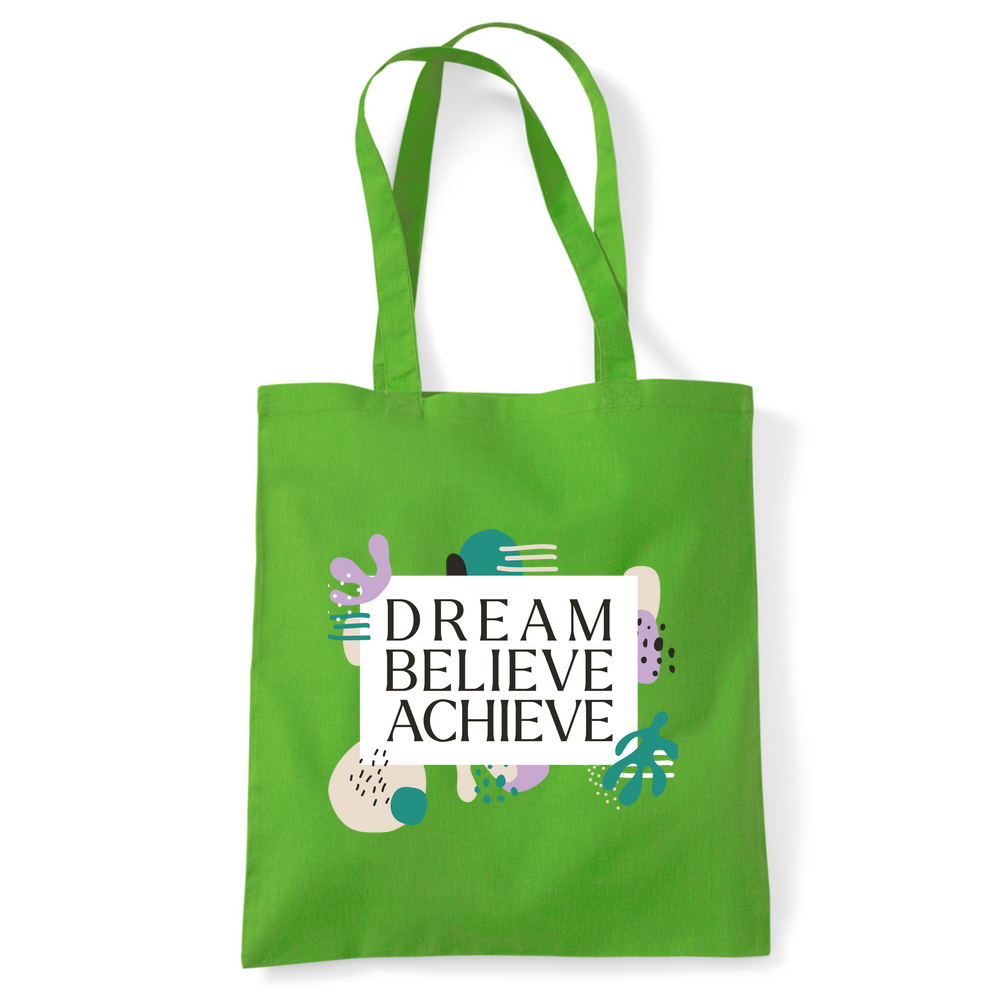 Dream Believe Achieve Tote Bag - Image 9